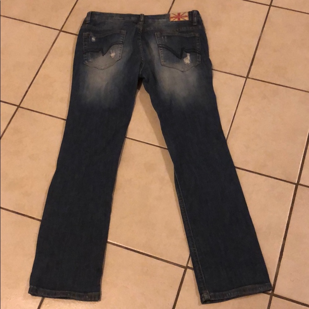 Machine Jeans Ripped Sz 5 - Picture 5 of 6
